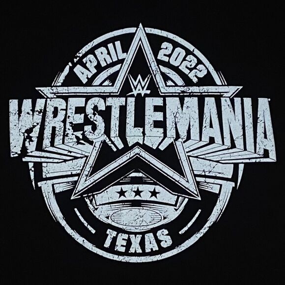 WWE Authentic Wrestlemania April 2022 Texas Long Sleeve T-Shirt Small Slim Fit - Picture 6 of 7